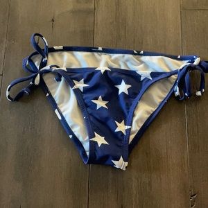 Old Navy Women’s Navy Star bikini bottoms tie sides xs
